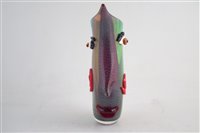 Lot 201 - Murano glass face vase