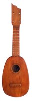 Lot 153 - Pineapple shape soprano Ukulele signed by Harriett Stevens 1936