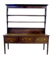 Lot 469 - George III oak dresser.