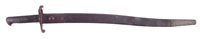 Lot 153 - British yataghan sword bayonet and scabbard.