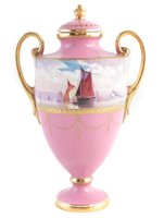 Lot 237 - Minton vase signed Dean