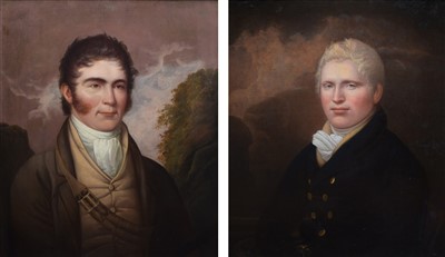 Lot 440 - English School, 18th/19th century, Male portraits, oil (2).