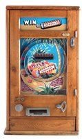 Lot 7 - Oliver Whales 'Win Spangles' penny slot pinball machine