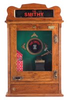 Lot 16 - The Smithy penny slot flick machine reproduction