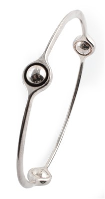 Lot 49 - Georg Jensen silver sphere bangle by Regitze Overgaard