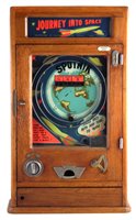 Lot 44 - Parkers Automatic Supplies 'Journey into Space' penny slot pinball machine