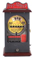 Lot 48 - Play Poker 'Game of Skill' reproduction counter top slot machine
