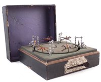 Lot 55 - Jeu de Course, M.J & Cie France, Horse track gambling game.