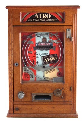Lot 81 - Ruffler and Walker 'Win a packet of Aero' penny slot pinball machine