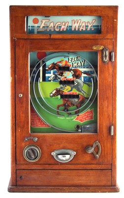 Lot 90 - Oliver Whales Redcar 'Each Way' penny slot Allwin pinball machine