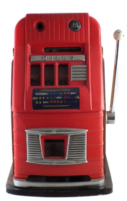 Lot 97 - Mills One Arm Bandit three drum fruit machine
