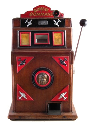 Lot 104 - Bomber Command penny slot one armed bandit