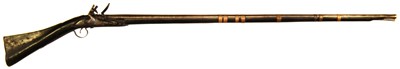 Lot 9 - Persian flintlock jezail, with East India Company lock named Brander