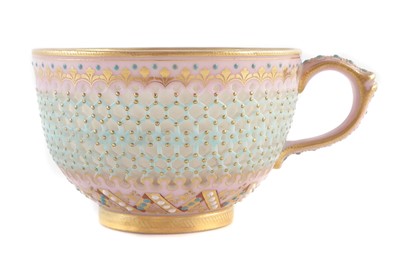 Lot 255 - Royal Worcester reticulated cup by George Owen