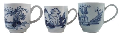 Lot 216 - Three Liverpool cups circa 1760 -1775