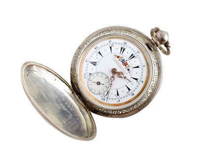 Lot 92 - Turkish full hunter silver pocket watch by K. Serkisoff & Co, Constantinople