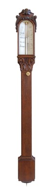 Lot 480 - Negretti and Zambra London, stick barometer.