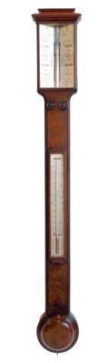 Lot 306 - Abraham & Co (Opticians) Liverpool, stick barometer.
