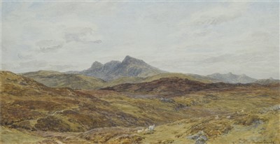 Lot 435 - Thomas Danby, "Mount Arran, North Wales, watercolour.