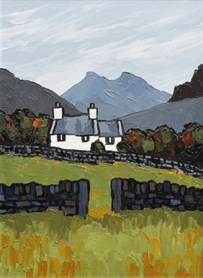 Lot 362 - David Barnes, "Below Siabod", oil.