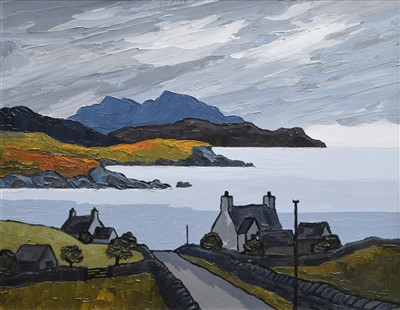 Lot 358 - David Barnes, "Looking West", oil.