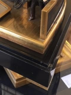 Lot 292 - Late 19th century French gilt brass and steel novelty 'quarterdeck' mantel clock