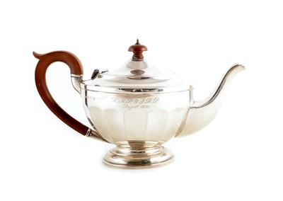 Lot 11 - 3-piece silver teaset