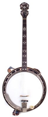 Lot 81 - Gibson Mastertone tenor four string banjo
