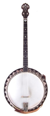 Lot 80 - Vega Vegaphone Professional tenor four sting banjo