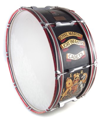 Lot 35 - Premier Royal Marine Light Infantry Cadets Bass drum