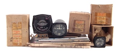 Lot 243 - Aircraft cockpit gauges