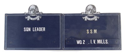 Lot 323 - Two door signs ex 17th /21st Lancers