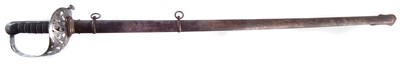 Lot 150 - Queens 16th Lancers 1896 pattern officers sword and scabbard