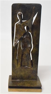 Lot 282 - Joseph Sloan, "Onstage", bronze sculpture.