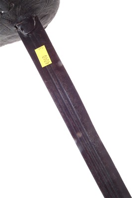 Lot 145 - Basket hilted mortuary sword