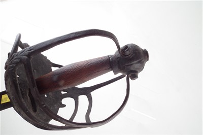 Lot 145 - Basket hilted mortuary sword