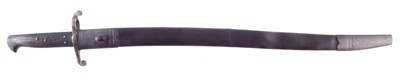 Lot 110 - Enfield Rifle 1856 Yataghan bayonet and scabbard