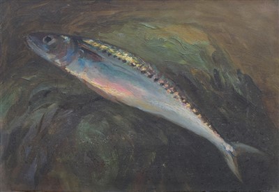 Lot 438 - Tudor St. George Tucker, "The Mackerel", oil.