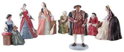 Lot 241 - Royal Doulton Henry VIII and six wives
