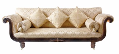 Lot 508 - Early 19th century hall sofa of William IV design.