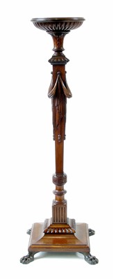 Lot 545 - Edwardian mahogany torchere.