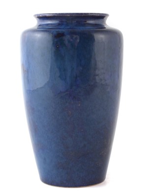 Lot 248 - Ruskin mottled blue vase