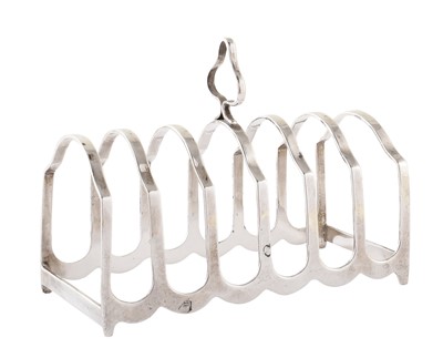 Lot 13 - Silver toast rack