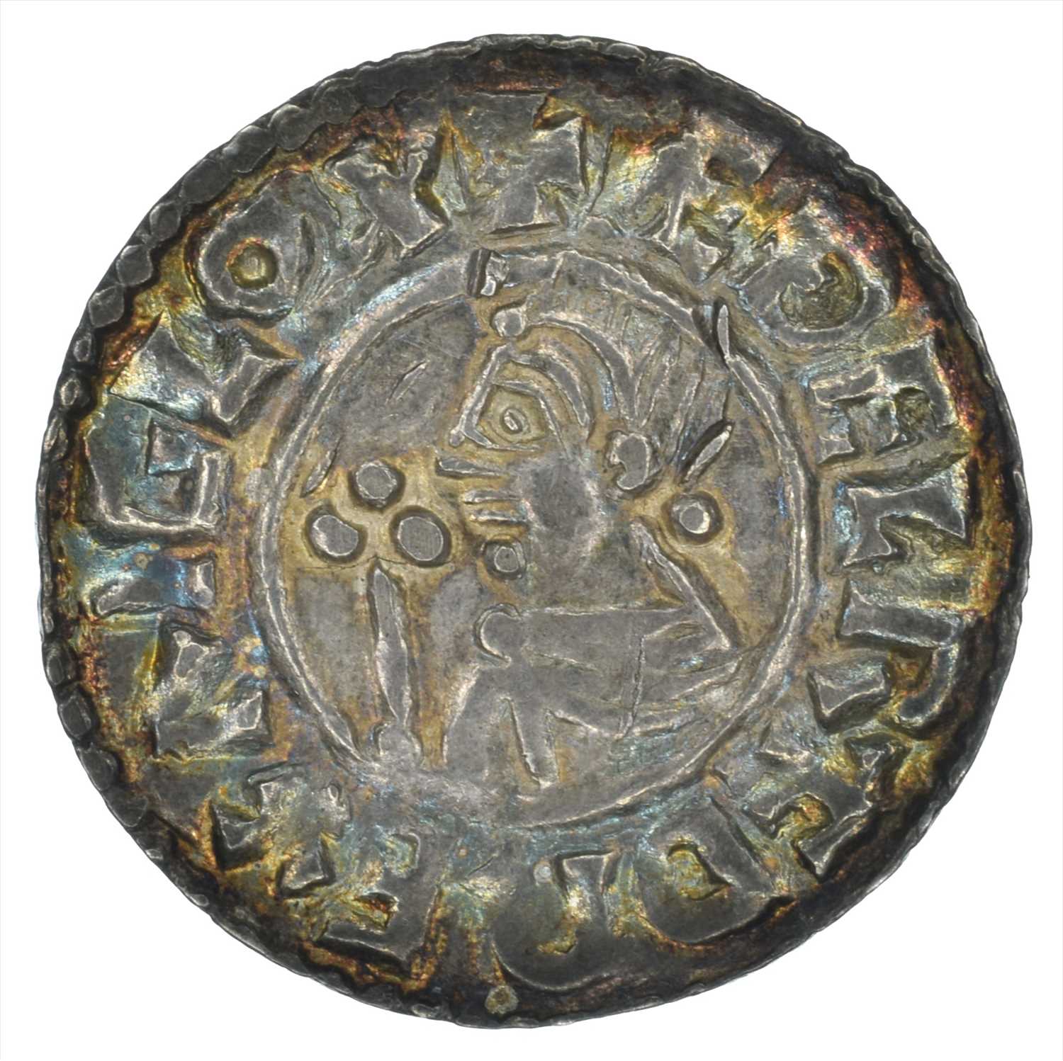 205 - Aethelred II, Silver Penny, Crux type, London Mint.