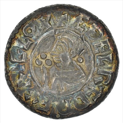 Lot 205 - Aethelred II, Silver Penny, Crux type, London Mint.