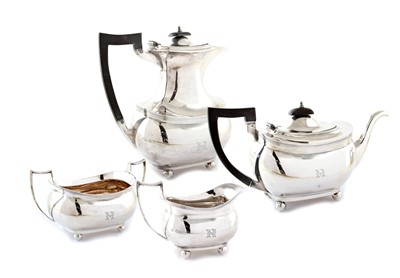 Lot 22 - Four piece tea set by Barker Bros