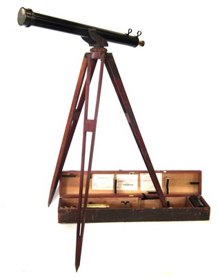 Lot 274 - Military telescope No. 55 S4 with tripod