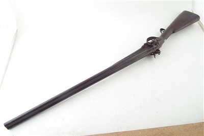 Lot 5 - Flintlock double barrel shotgun