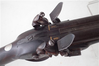 Lot 5 - Flintlock double barrel shotgun