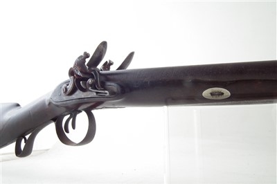 Lot 5 - Flintlock double barrel shotgun